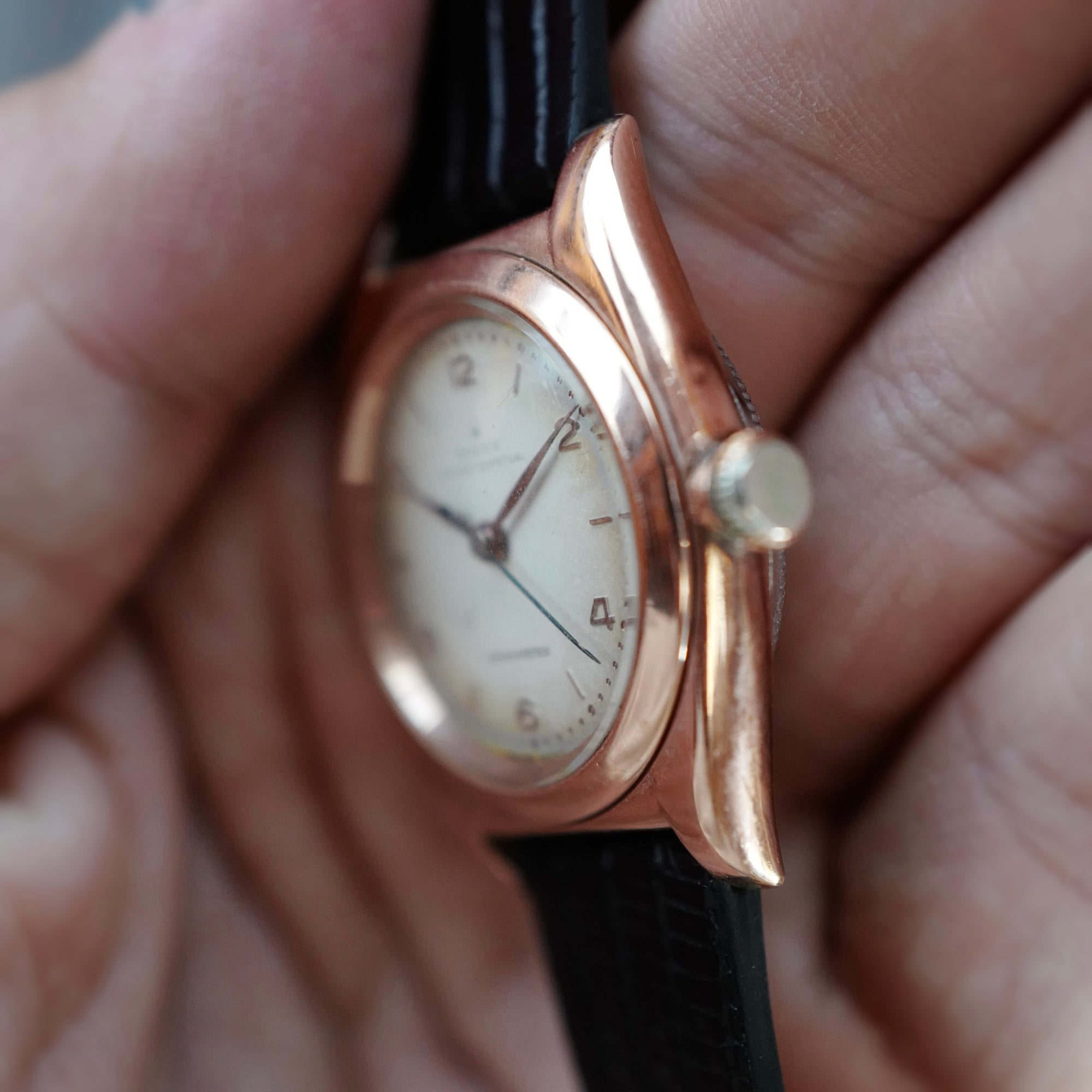 Rolex - Rolex Rose Gold and Steel Back Bubbleback Watch - The Keystone Watches