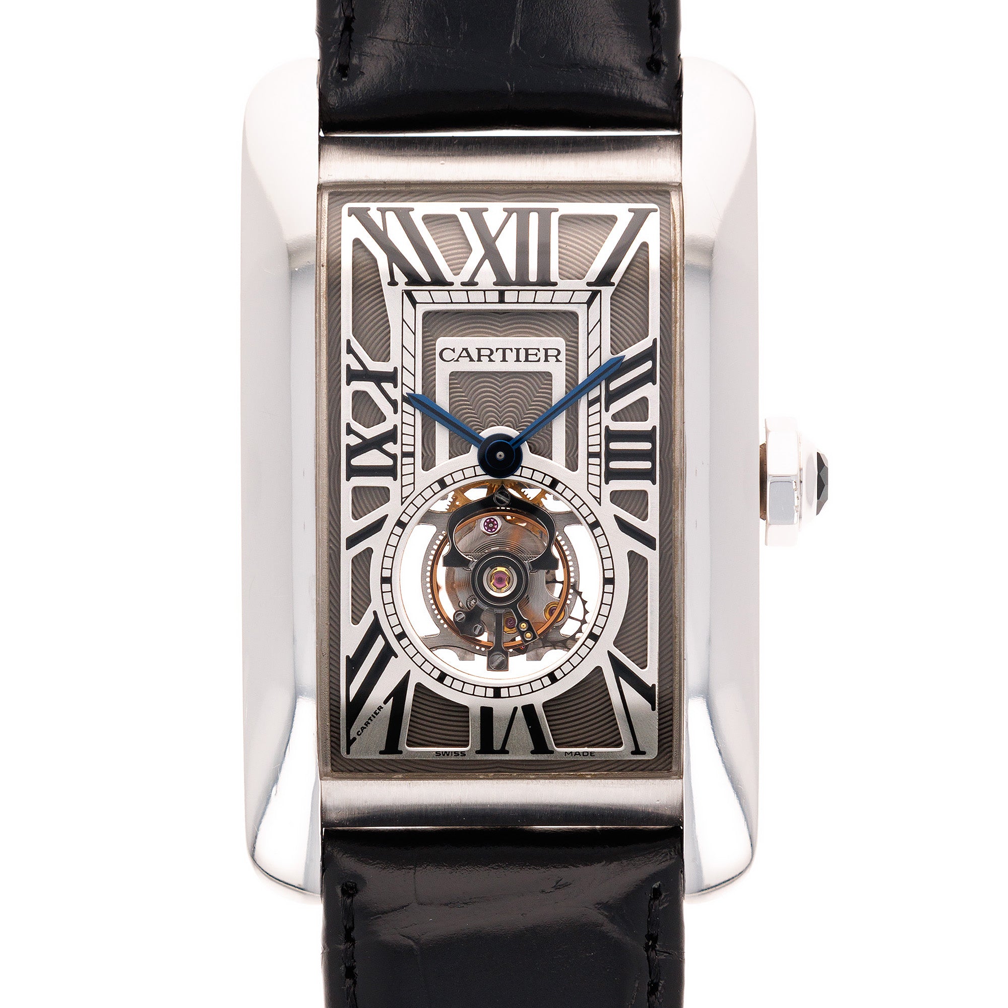 Cartier - Cartier White Gold Tank Americaine Tourbillon Watch Ref. 3199 - The Keystone Watches