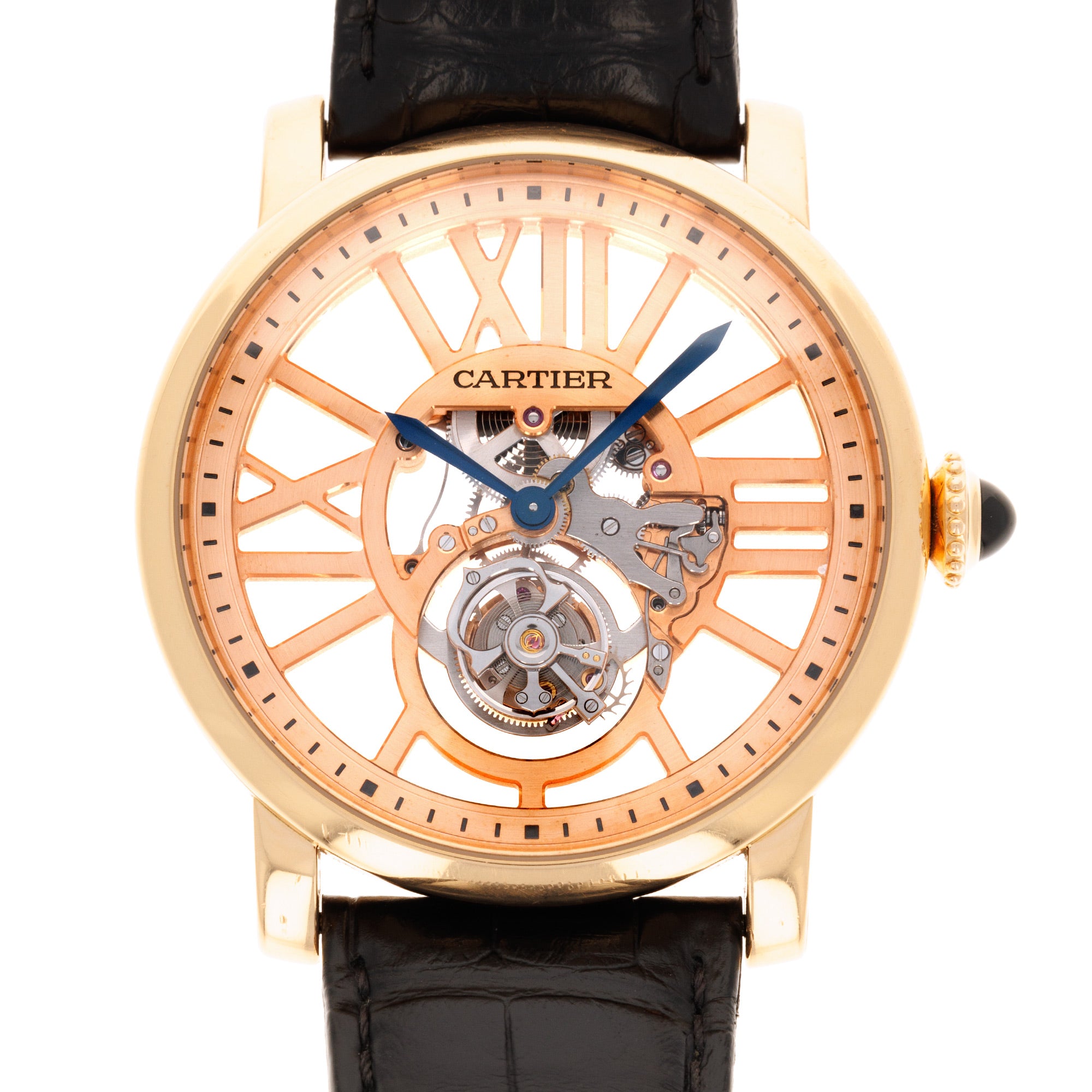 Cartier Rose Gold Flying Tourbillon Watch Ref W1580046