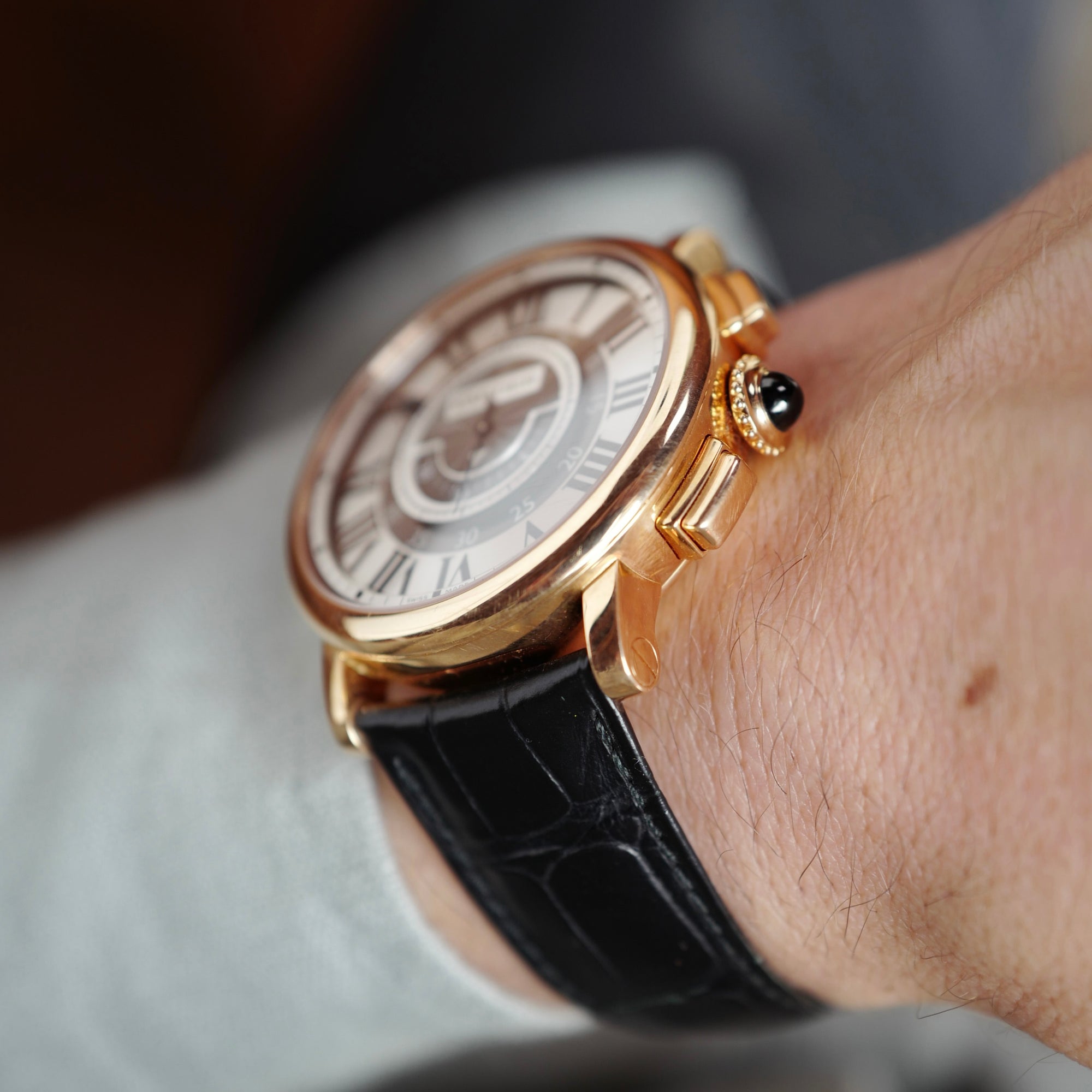 Cartier - Cartier Rose Gold Rotonde Chronograph Ref. 2955 (New Arrival) - The Keystone Watches