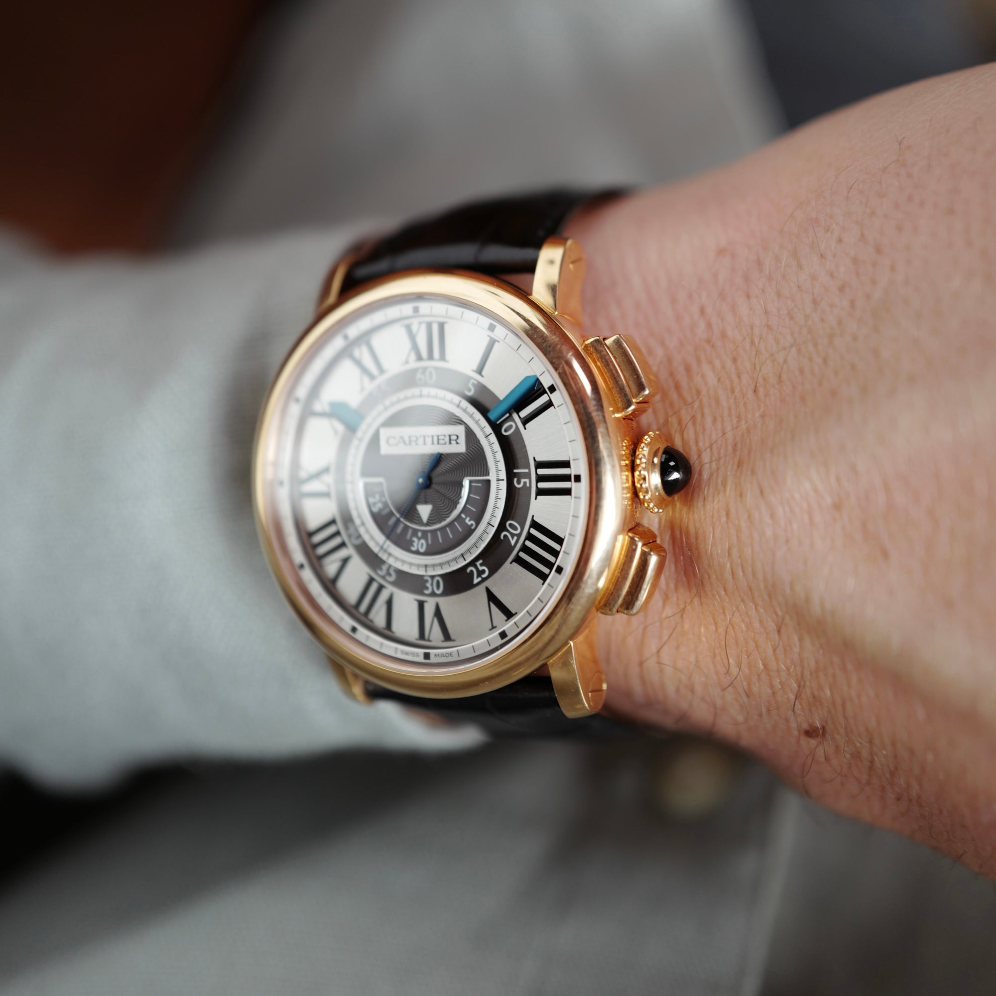 Cartier Rose Gold Rotonde Chronograph Ref. 2955 (New Arrival)