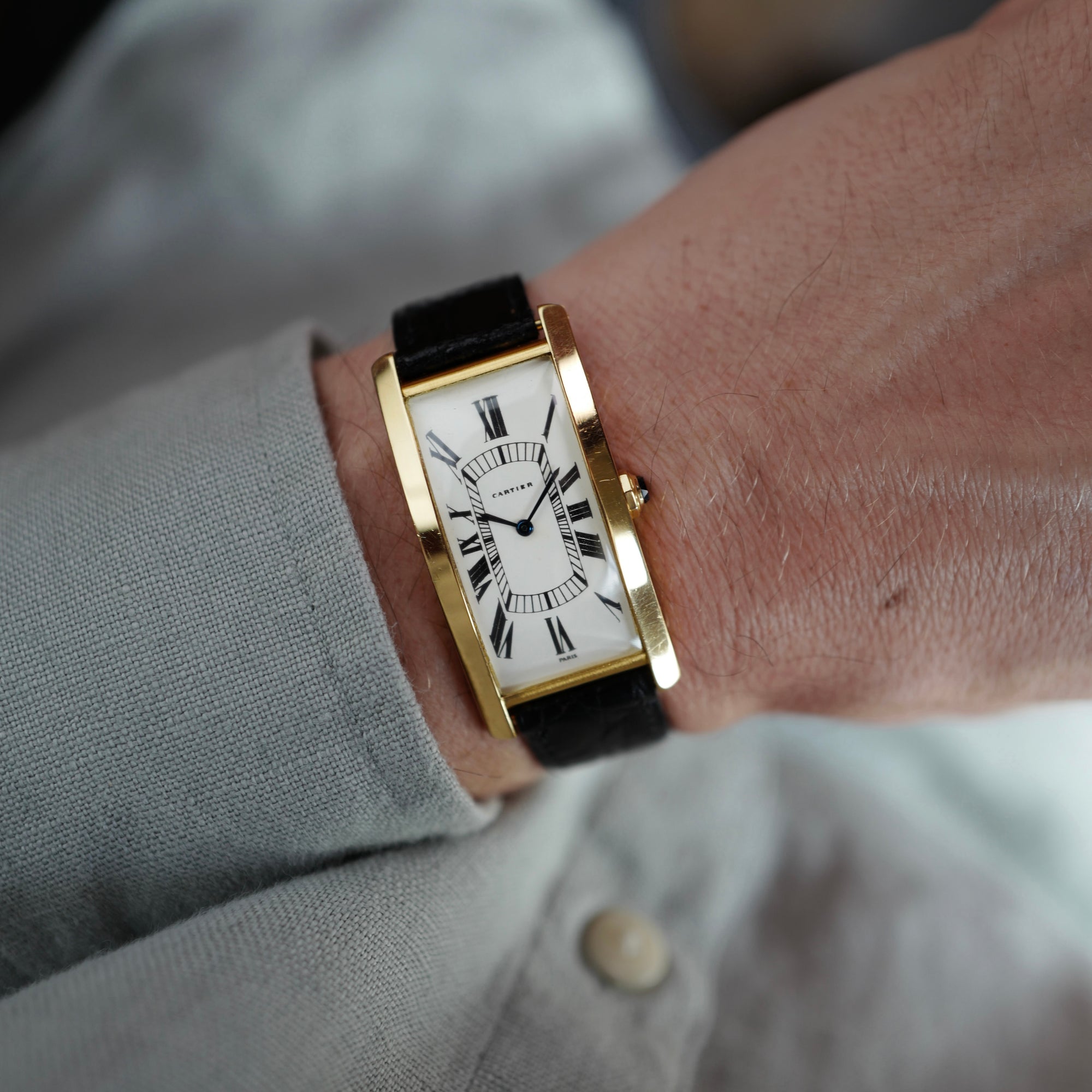 Cartier Yellow Gold Tank Cintree