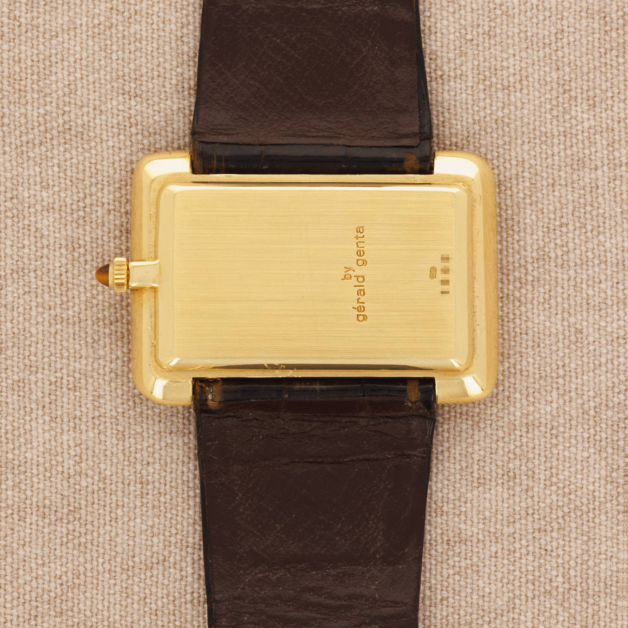 Gerald Genta - Gerald Genta Yellow Gold Wood Dial Watch - The Keystone Watches