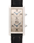 Cartier White Gold Cintree Dual Time Watch Ref. 2767 with Chinese Characters