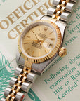 Rolex Two-Tone Datejust ref 69173 with Tiffany Dial