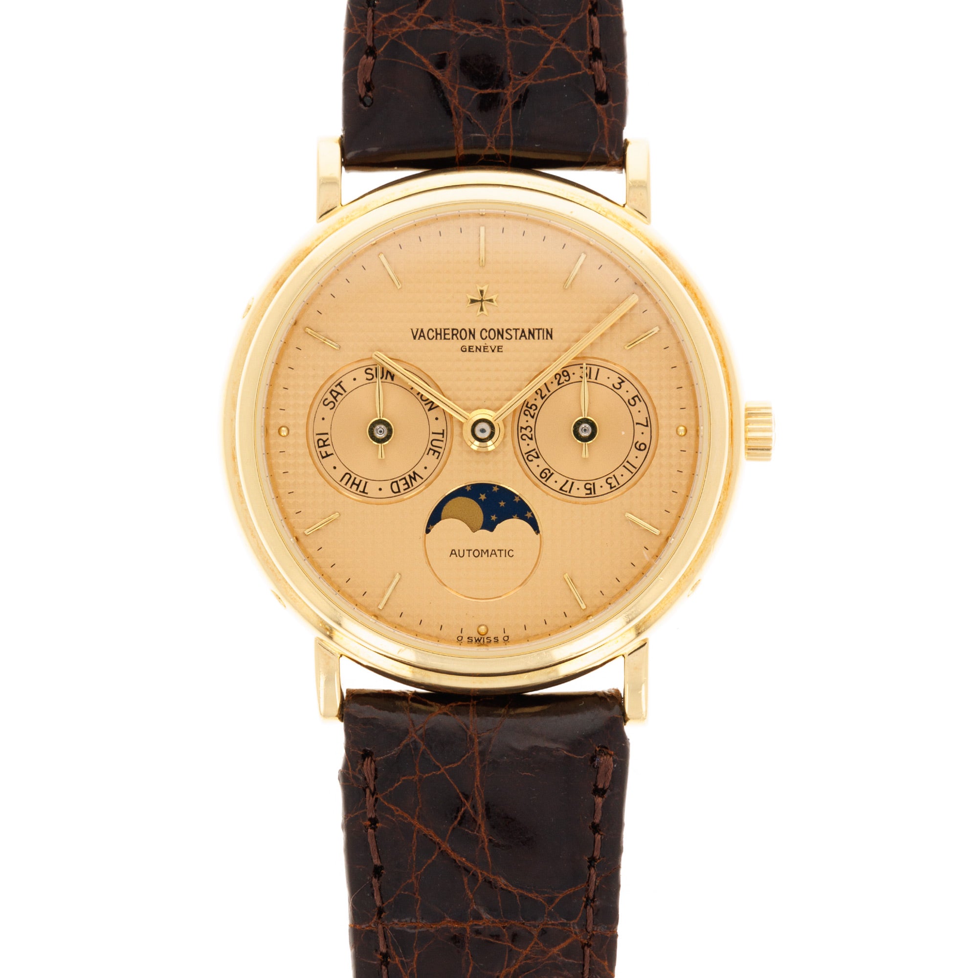 Vacheron Constantin - Vacheron Constantin Yellow Gold Day Date Moonphase Ref 47009 - The Keystone Watches