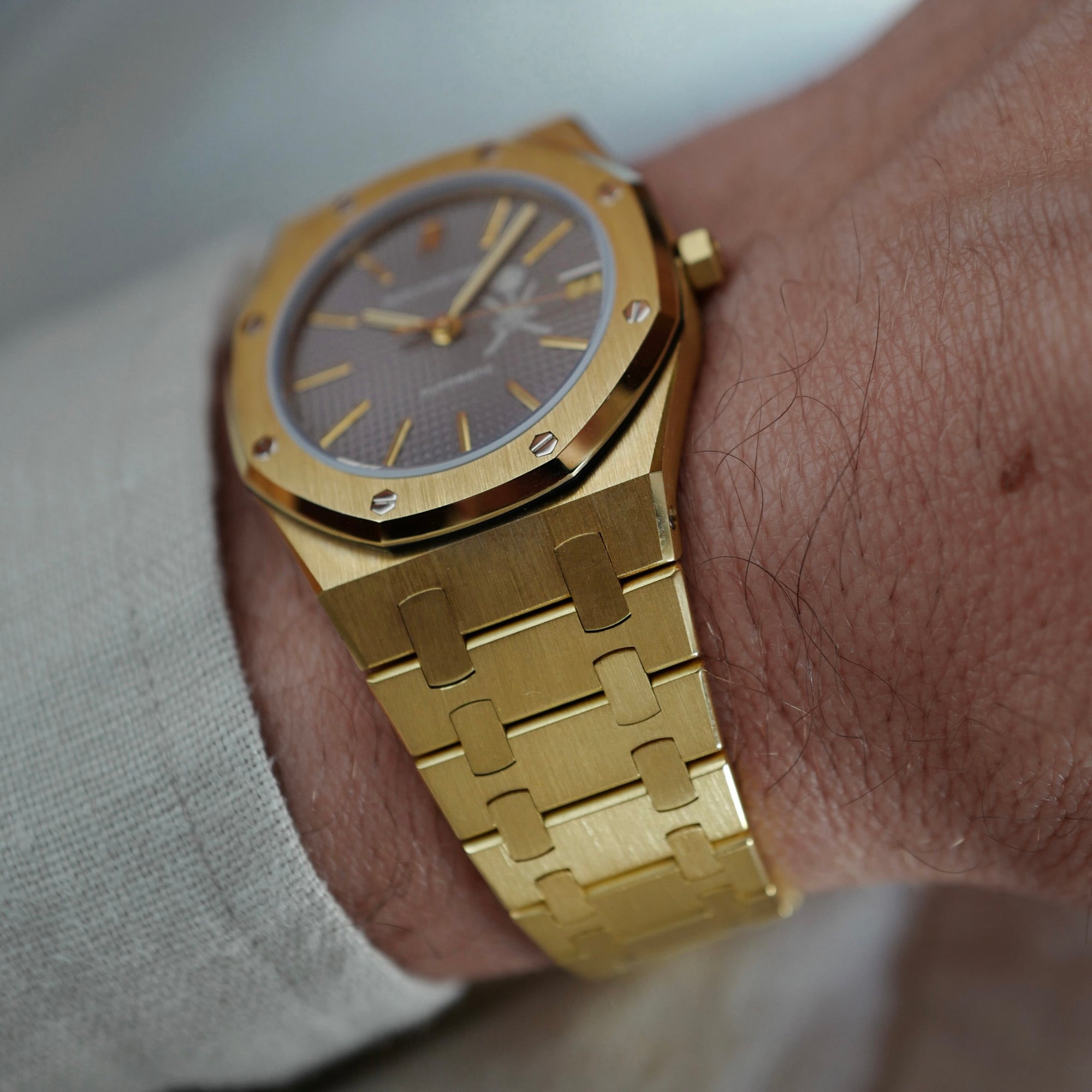 Audemars Piguet Yellow Gold Royal Oak Watch Ref. 4100 with Khanjar Emblem of Oman (Private Sale)