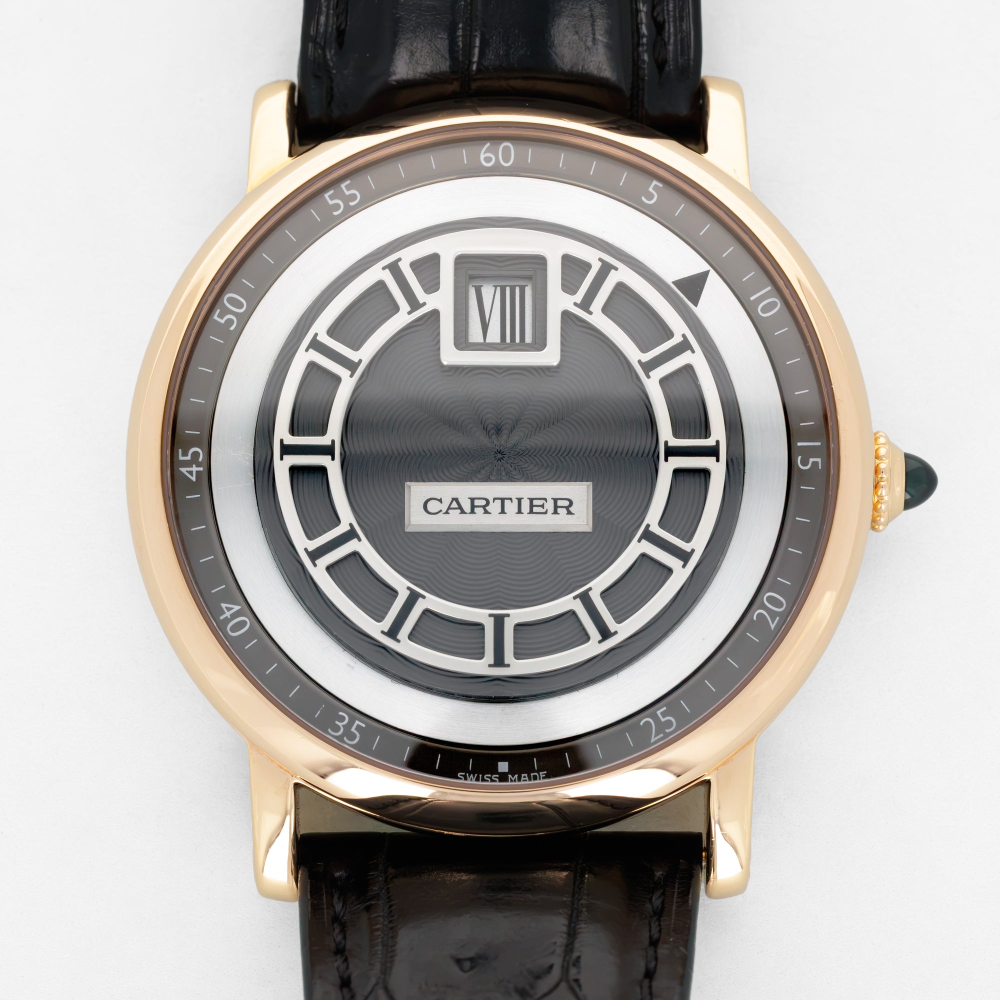 Cartier Rose Gold Rotonde Jump Hour Ref. W1553751