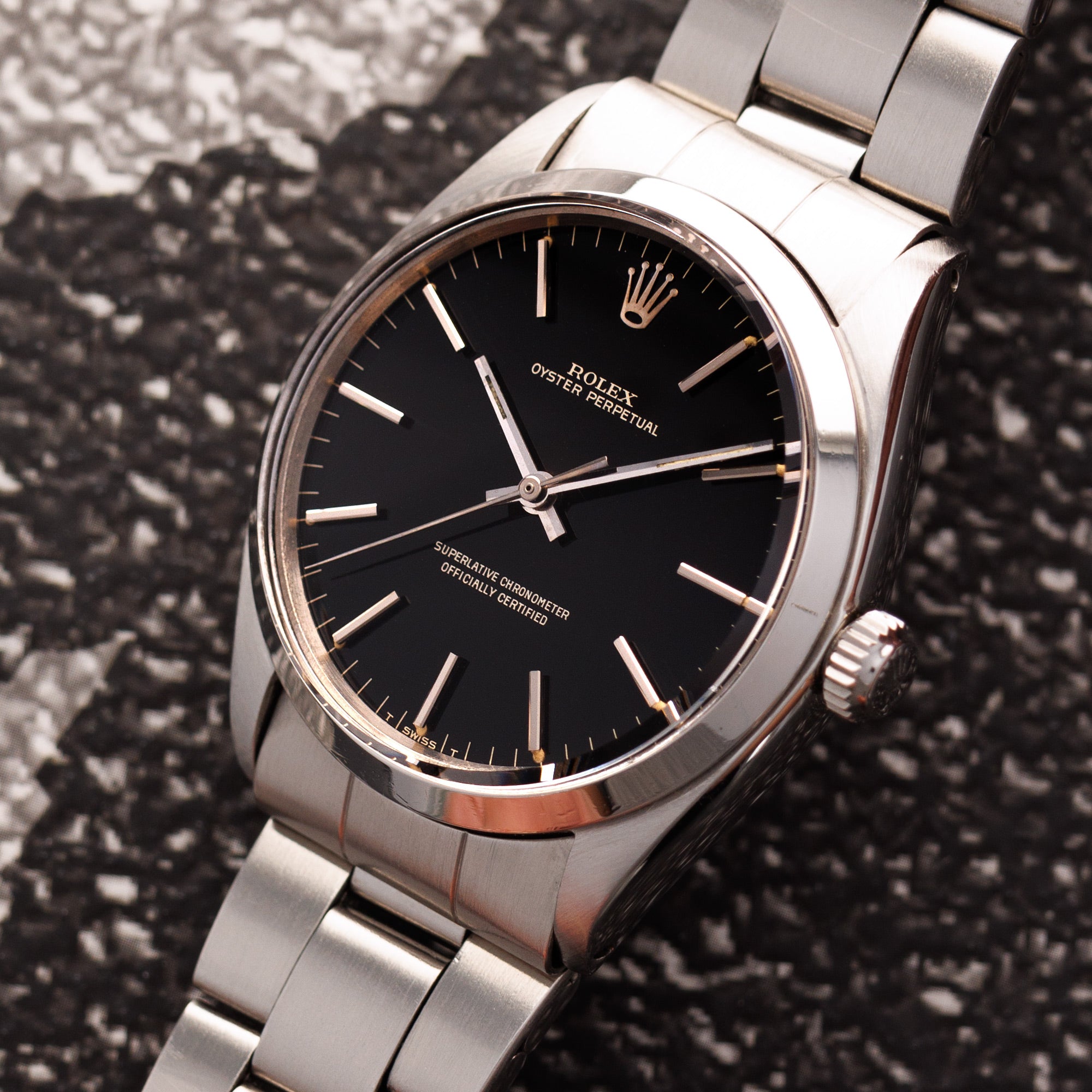 Rolex - Rolex Steel Oyster Perpetual Ref. 1002 with Gilt Dial - The Keystone Watches
