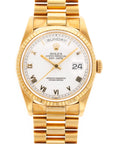 Rolex Yellow Gold Day-Date Ref. 18238 with White Roman Dial