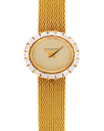 Vacheron Constantin Yellow Gold Watch with Baguette Diamonds