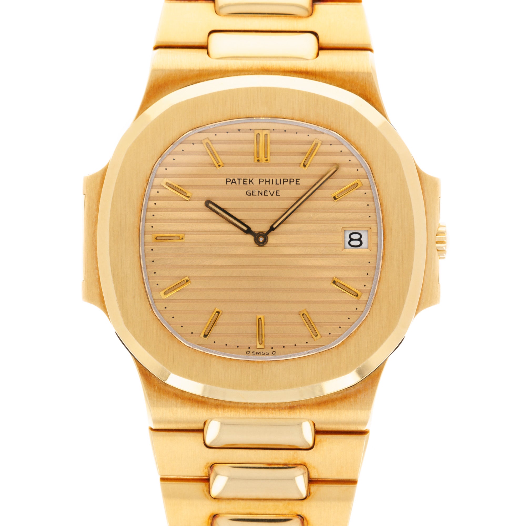 Patek Philippe - Patek Philippe Yellow Gold Nautilus Jumbo Watch Ref. 3700 in New Old Stock Condition - The Keystone Watches