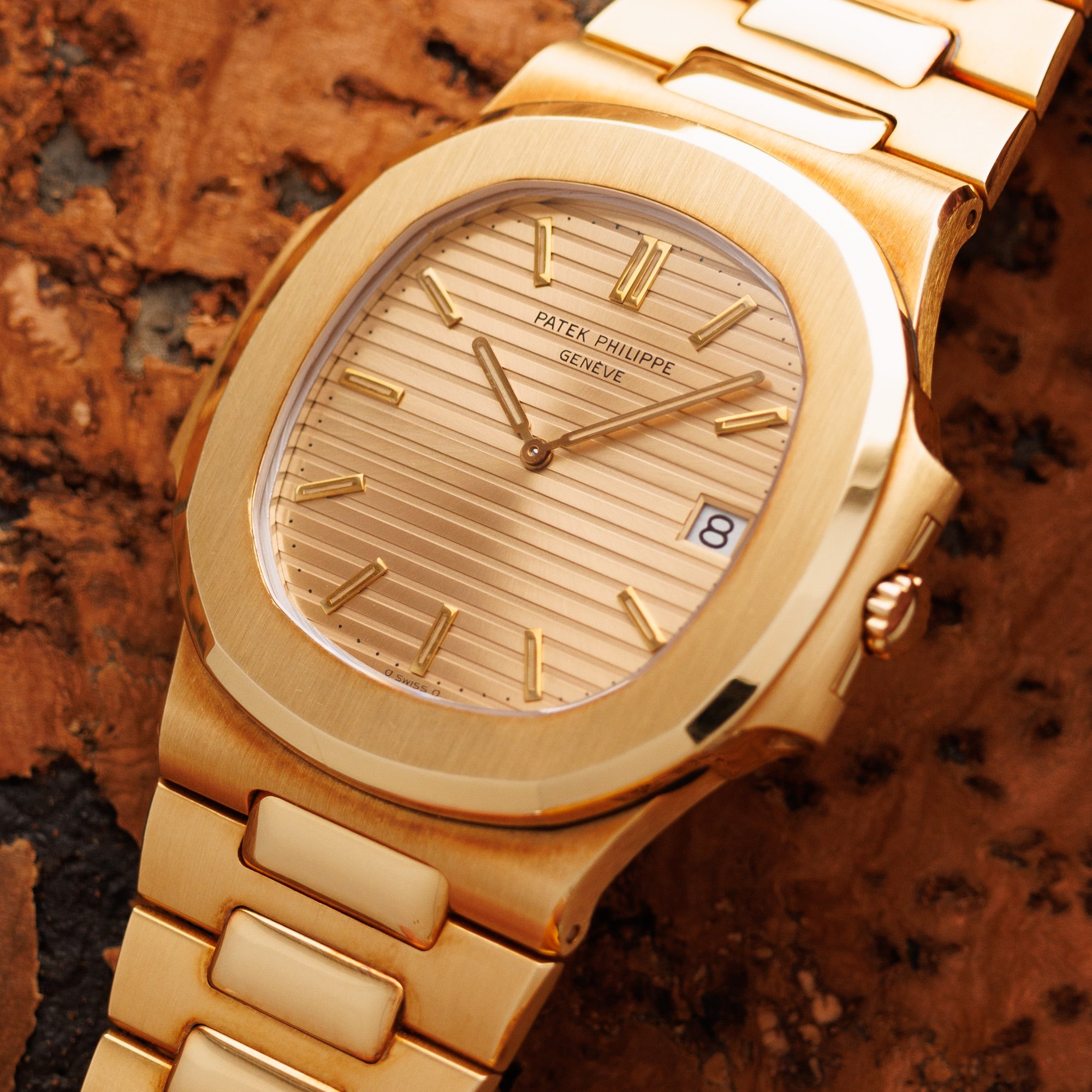 Patek Philippe - Patek Philippe Yellow Gold Nautilus Jumbo Watch Ref. 3700 in New Old Stock Condition - The Keystone Watches