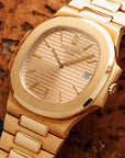 Patek Philippe - Patek Philippe Yellow Gold Nautilus Jumbo Watch Ref. 3700 in New Old Stock Condition - The Keystone Watches