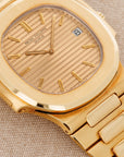 Patek Philippe - Patek Philippe Yellow Gold Nautilus Jumbo Watch Ref. 3700 in New Old Stock Condition - The Keystone Watches