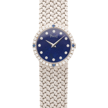 Piaget White Gold and Lapis Lazuli Watch Ref. 9706
