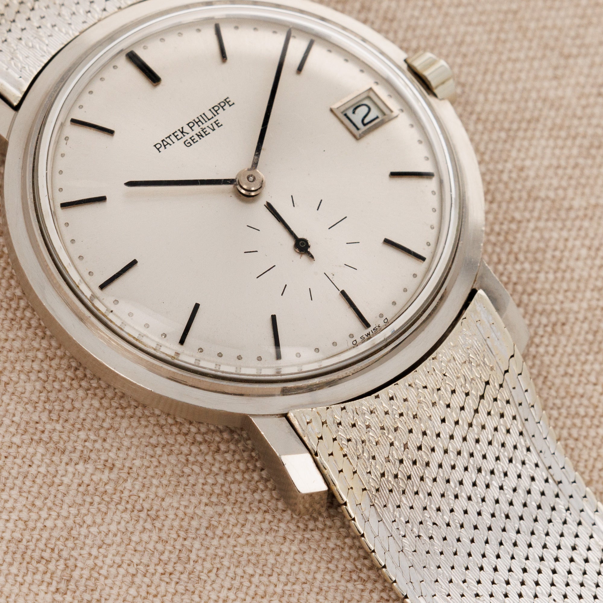 Patek Philippe White Gold Calatrava Watch Ref. 3445 on Bracelet