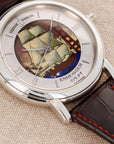 Ulysse Nardin Platinum San Marco Watch with Cloisonne Ship