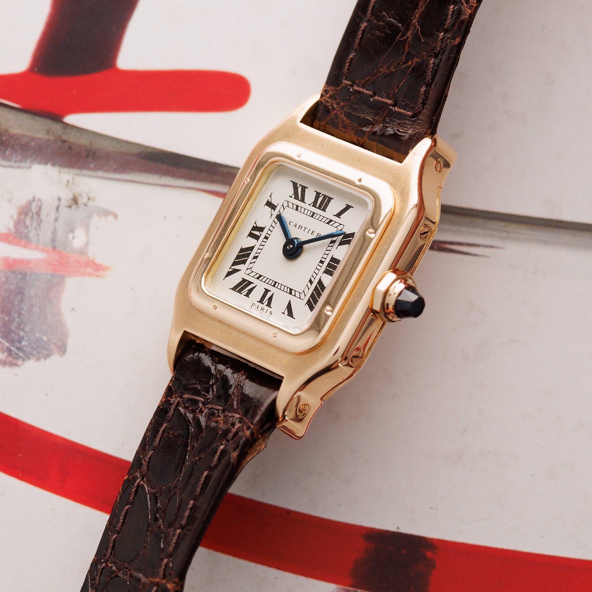 Cartier - Cartier Yellow Gold Vintage Santos Watch - The Keystone Watches
