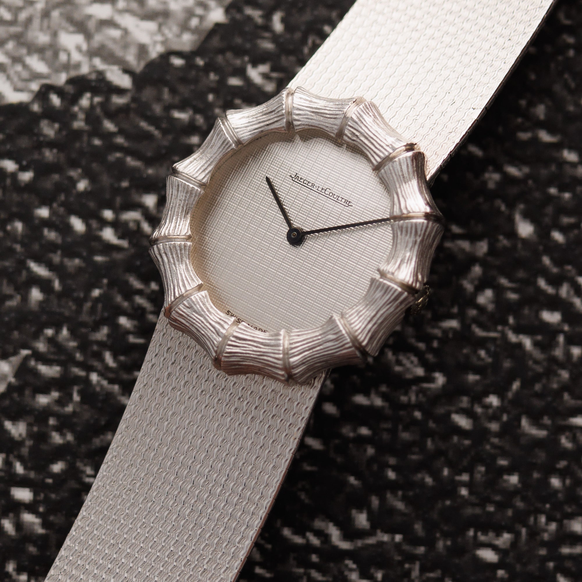 Jaeger LeCoultre - Jaeger Lecoultre White Gold Bamboo Watch - The Keystone Watches
