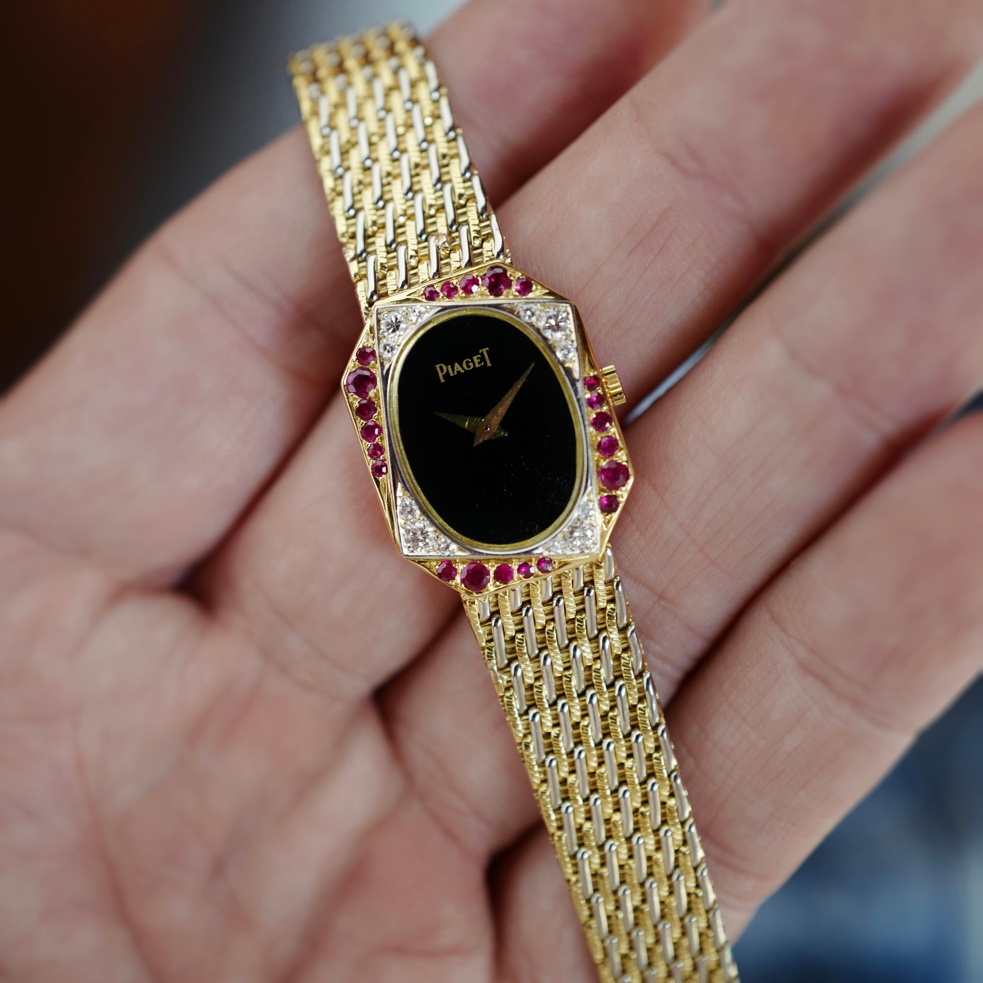 Piaget Yellow Gold Diamond and Ruby Watch