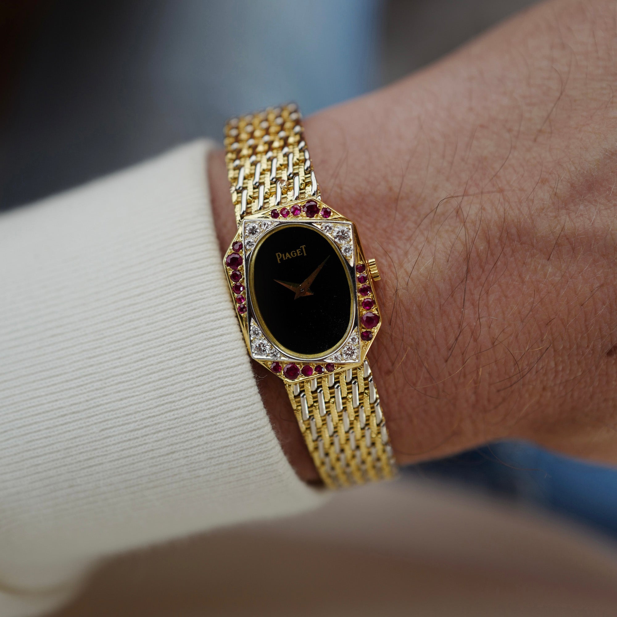 Piaget Yellow Gold Diamond and Ruby Watch