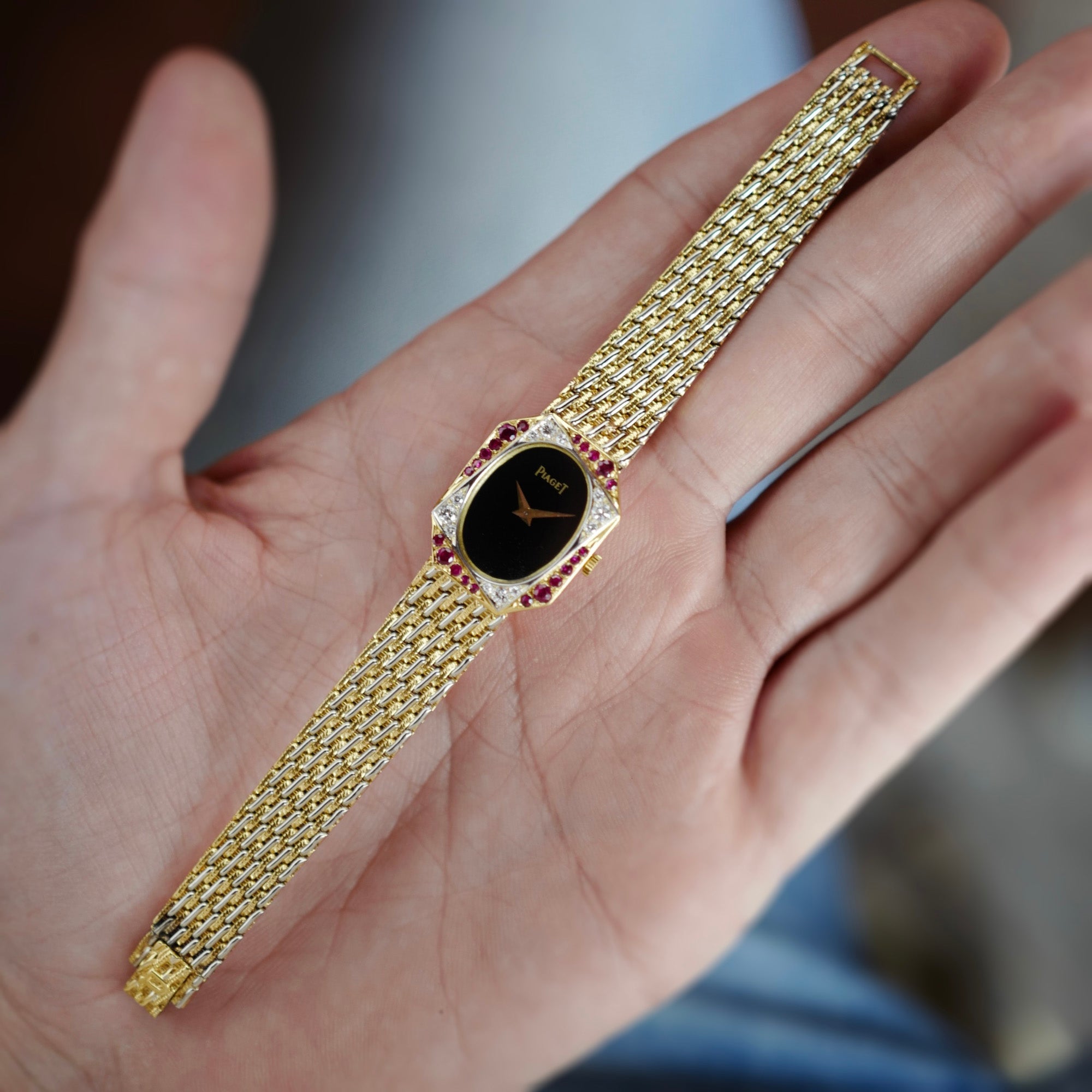 Piaget Yellow Gold Diamond and Ruby Watch