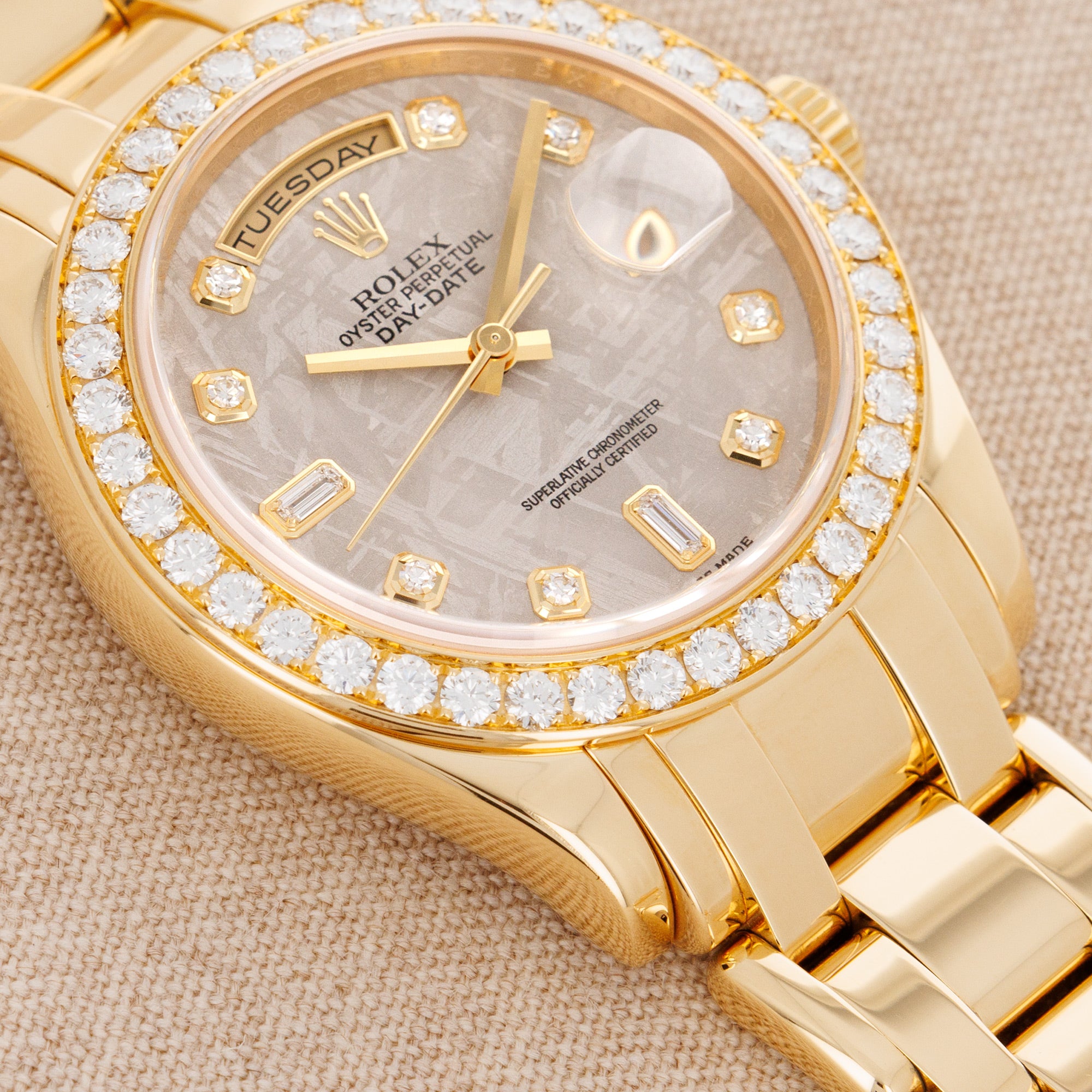 Rolex Yellow Gold Masterpiece Ref. 18948 with Meteorite Dial