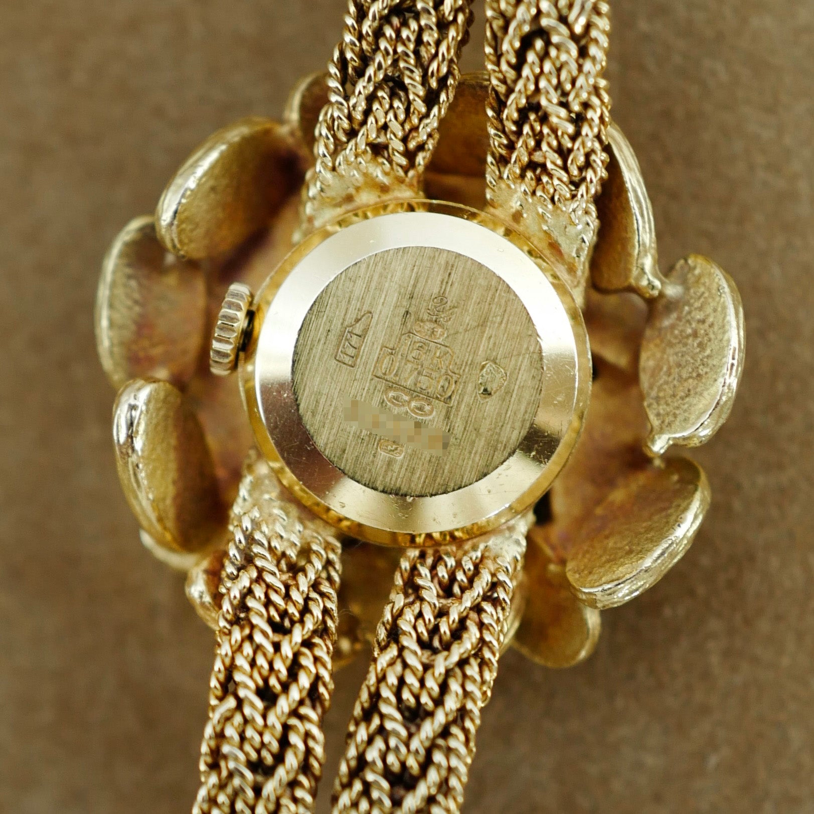 Jean Ete Yellow Gold Watch with Lapis and Nephrite Jade