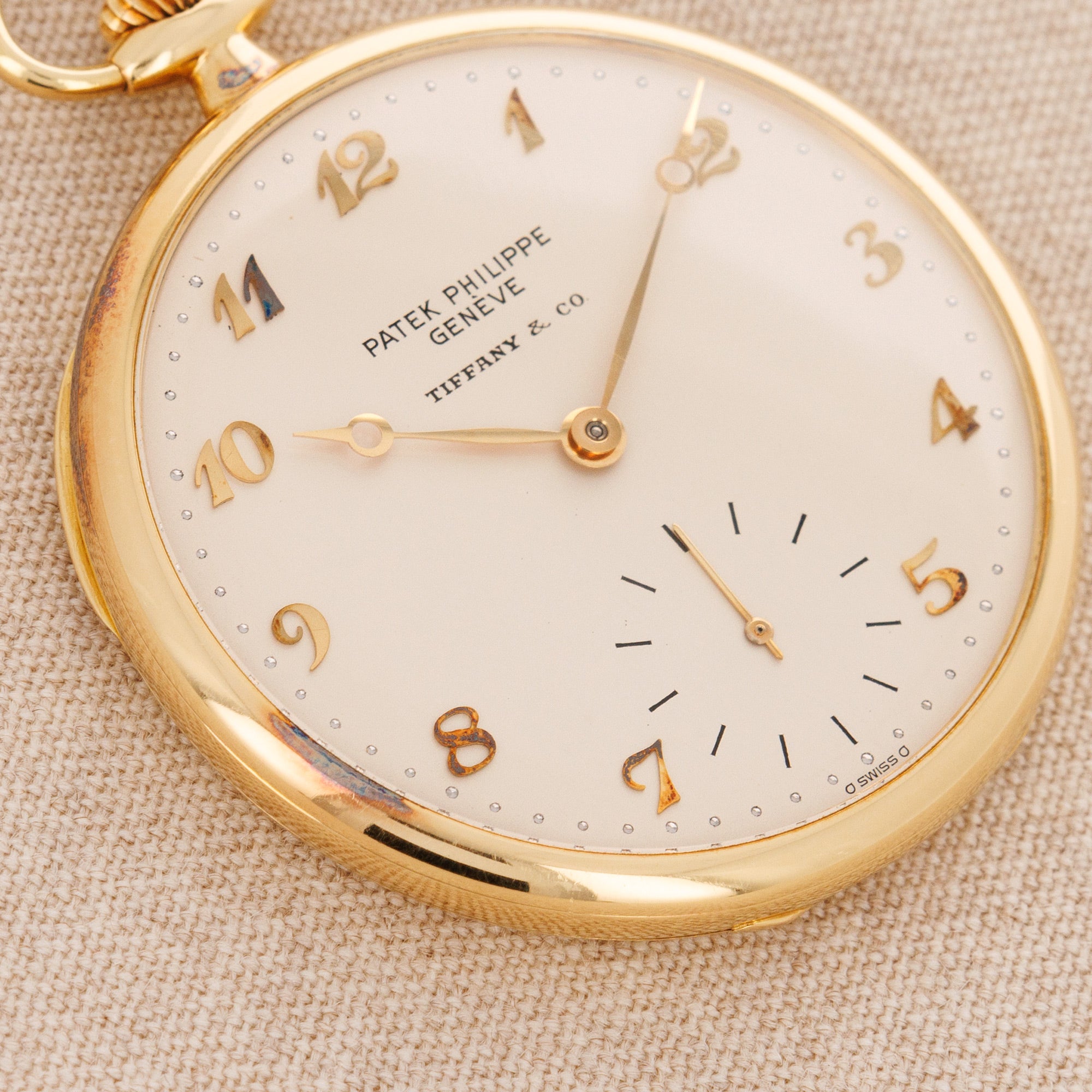 Patek Philippe Yellow Gold Pocket Watch Ref. 652 with Breguet Numerals Retailed by Tiffany &amp; Co. Ref. 652/1