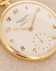 Patek Philippe Yellow Gold Pocket Watch Ref. 652 with Breguet Numerals Retailed by Tiffany & Co. Ref. 652/1