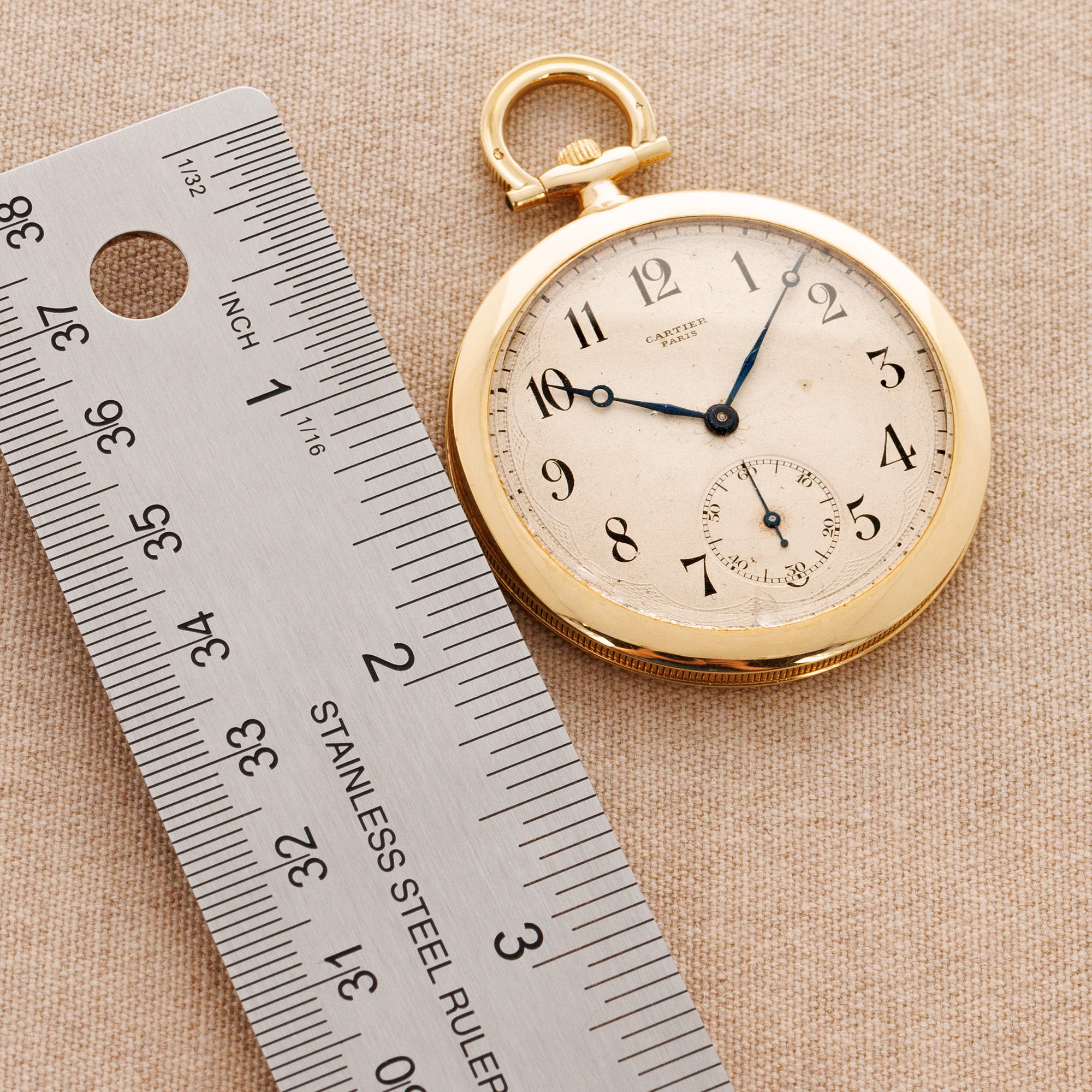 Cartier Yellow Gold Pocket Watch, European Watch &amp; Clock Movement