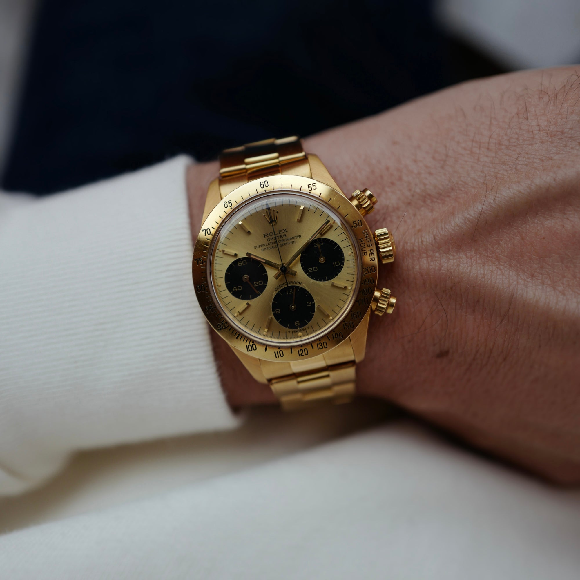 Rolex - Rolex Yellow Gold Cosmograph Daytona Watch Ref. 6265 (New Arrival) - The Keystone Watches