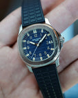 Patek Philippe Steel Aquanaut Ref. 5066 with Rare Japan Edition Blue Dial