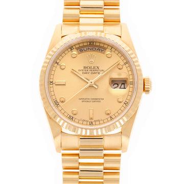 Rolex Yellow Gold Day Date Ref. 18238 with Pinball Dial