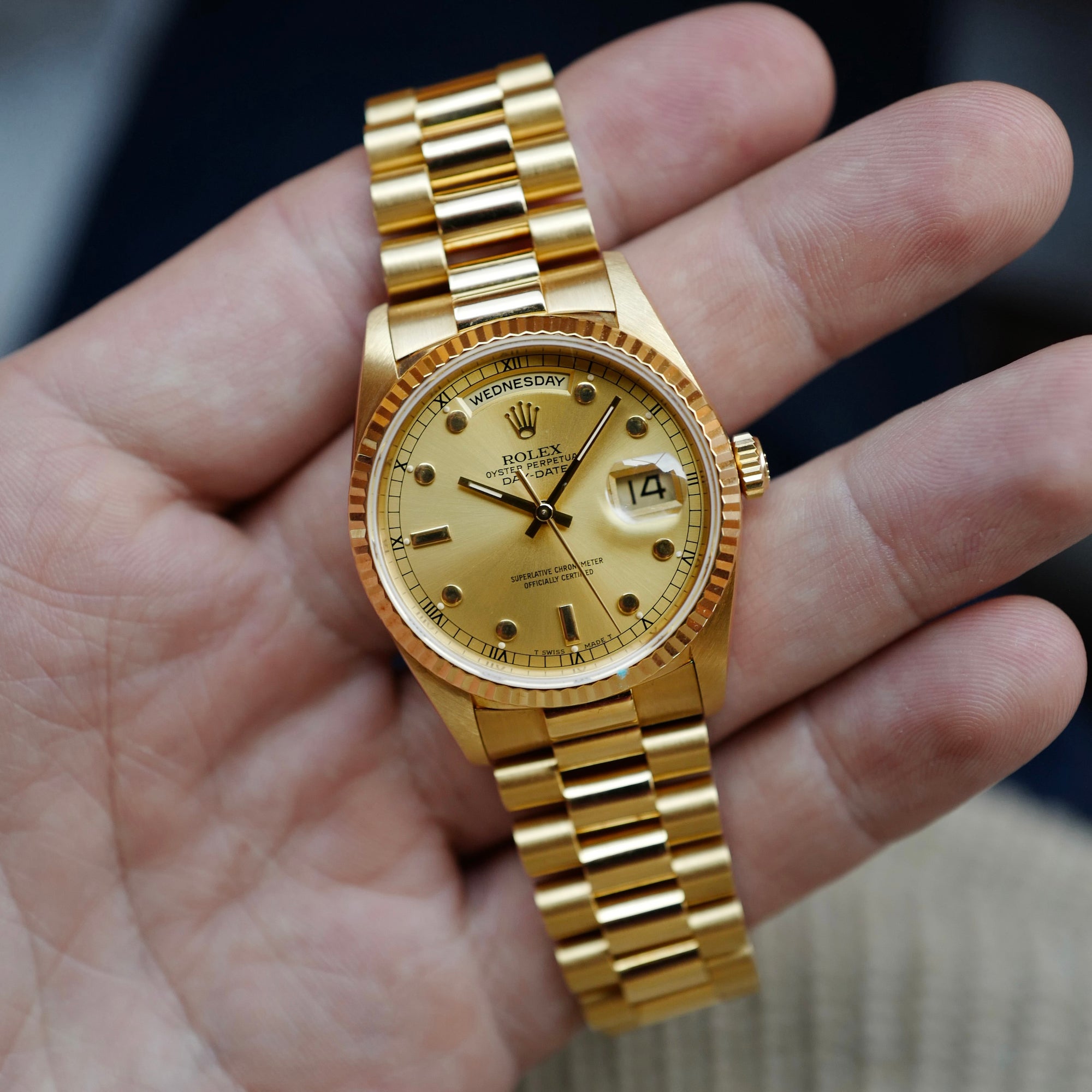 Rolex - Rolex Yellow Gold Day Date Ref. 18238 with Pinball Dial - The Keystone Watches