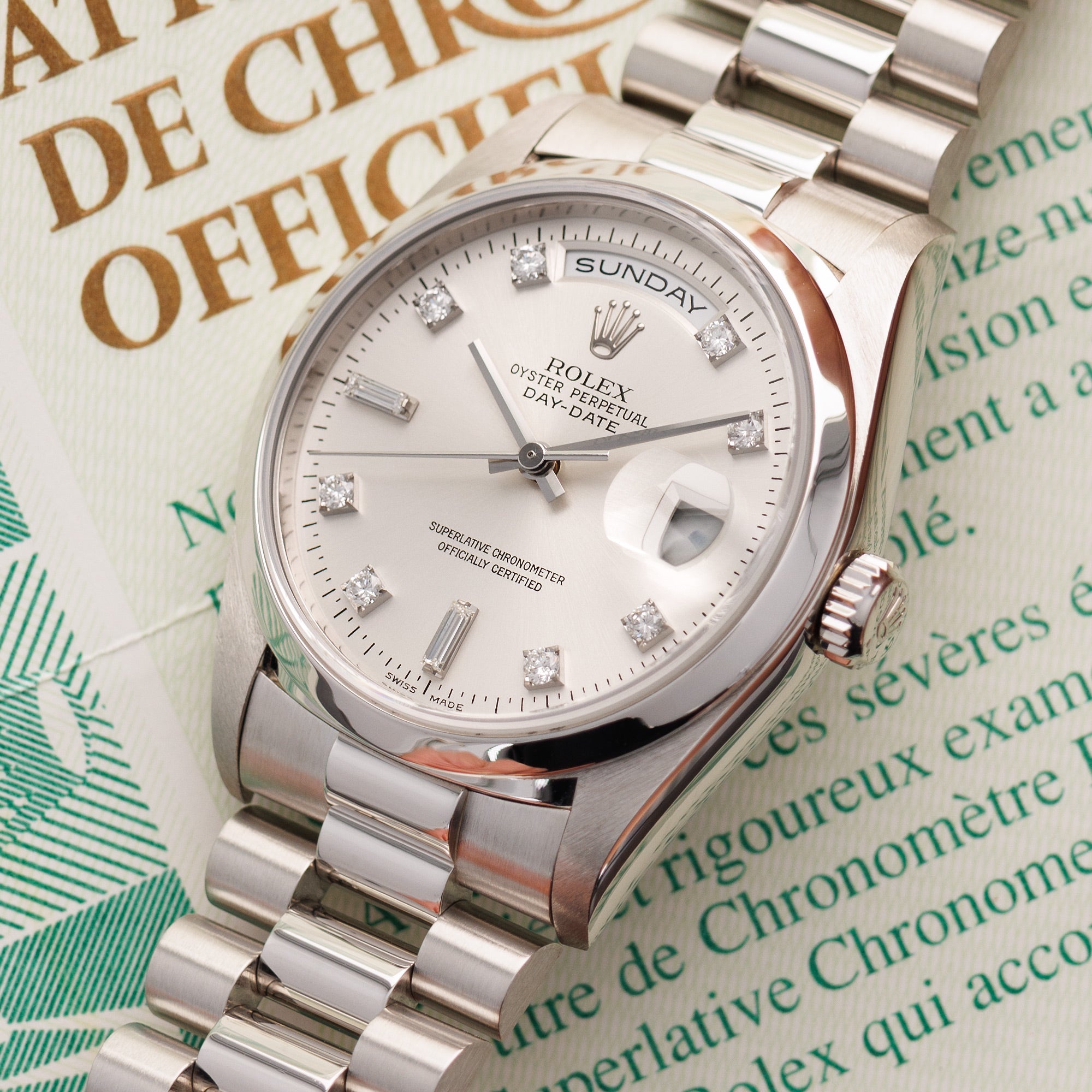 Rolex - Rolex Platinum Day Date Ref. 18206 - The Keystone Watches