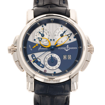 Ulysse Nardin White Gold Sonata Cathedral Dual Time Ref. 670-88