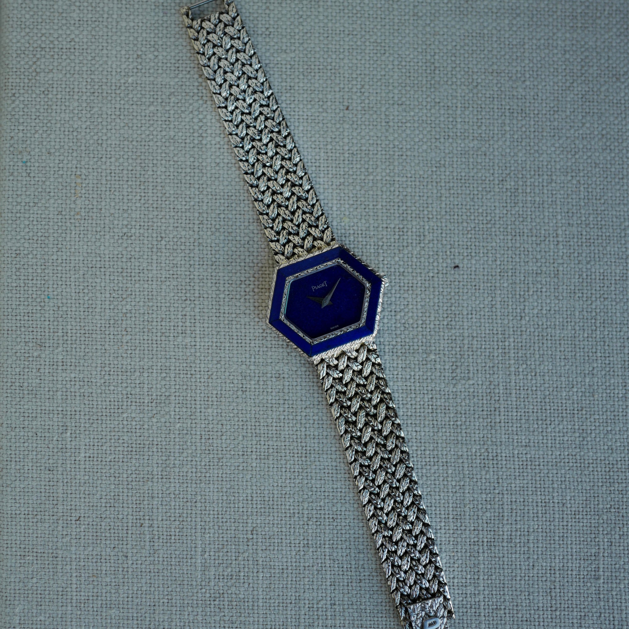 Piaget White Gold Lapis Watch Ref. 9553