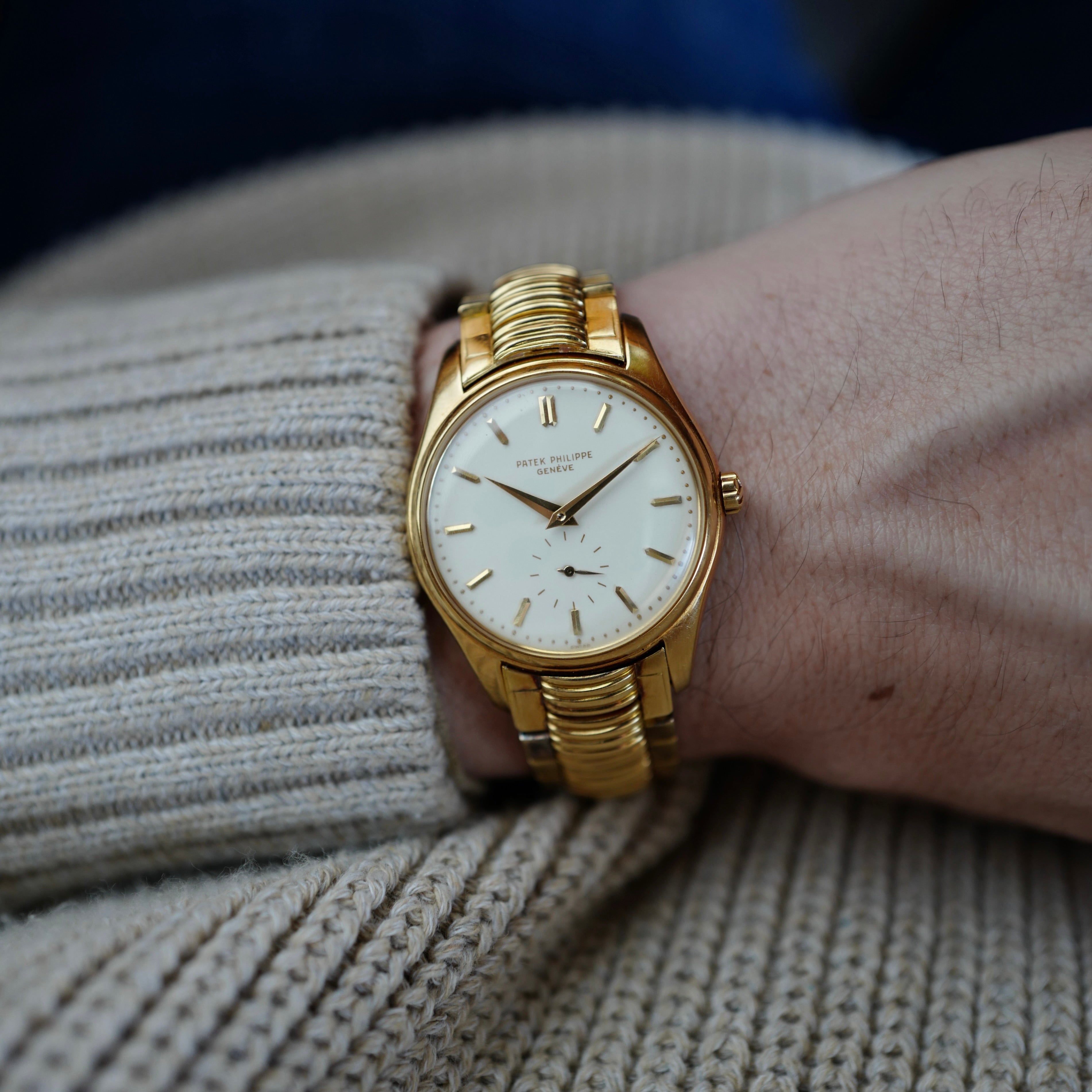 Patek philippe calatrava gold bracelet sale