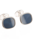 Patek Philippe White Gold and Blue Ellipse Cufflinks