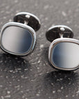 Patek Philippe White Gold and Blue Ellipse Cufflinks