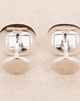 Patek Philippe White Gold and Blue Ellipse Cufflinks