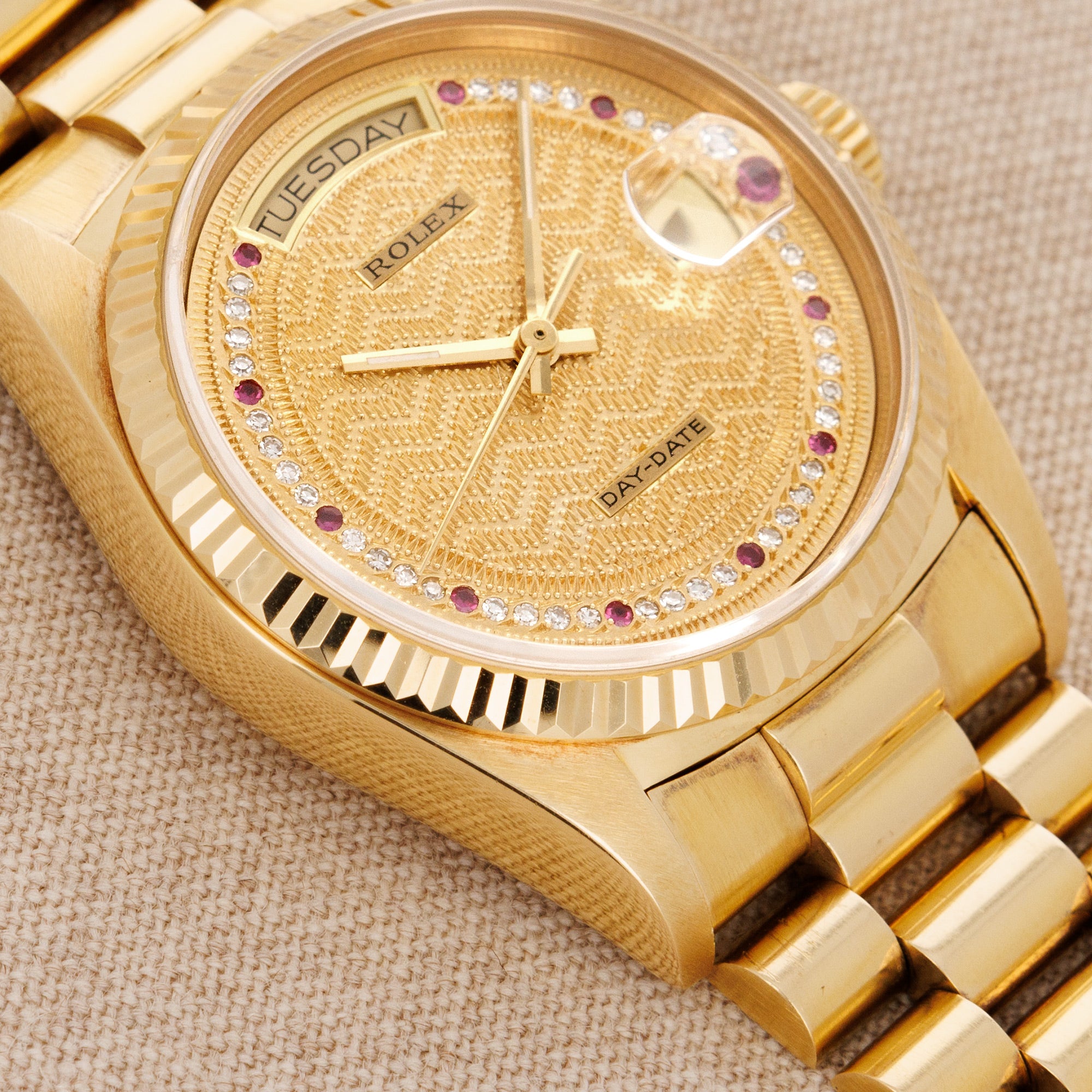 Rolex Yellow Gold Day Date Ref. 18038 with Missoni Dial