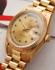 Rolex Yellow Gold Day Date Ref. 18238 with Sapphire String Dial