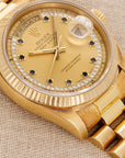 Rolex Yellow Gold Day Date Ref. 18238 with Sapphire String Dial