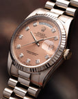 Rolex - Rolex White Gold Day Date Ref. 18239 with Salmon Dial - The Keystone Watches