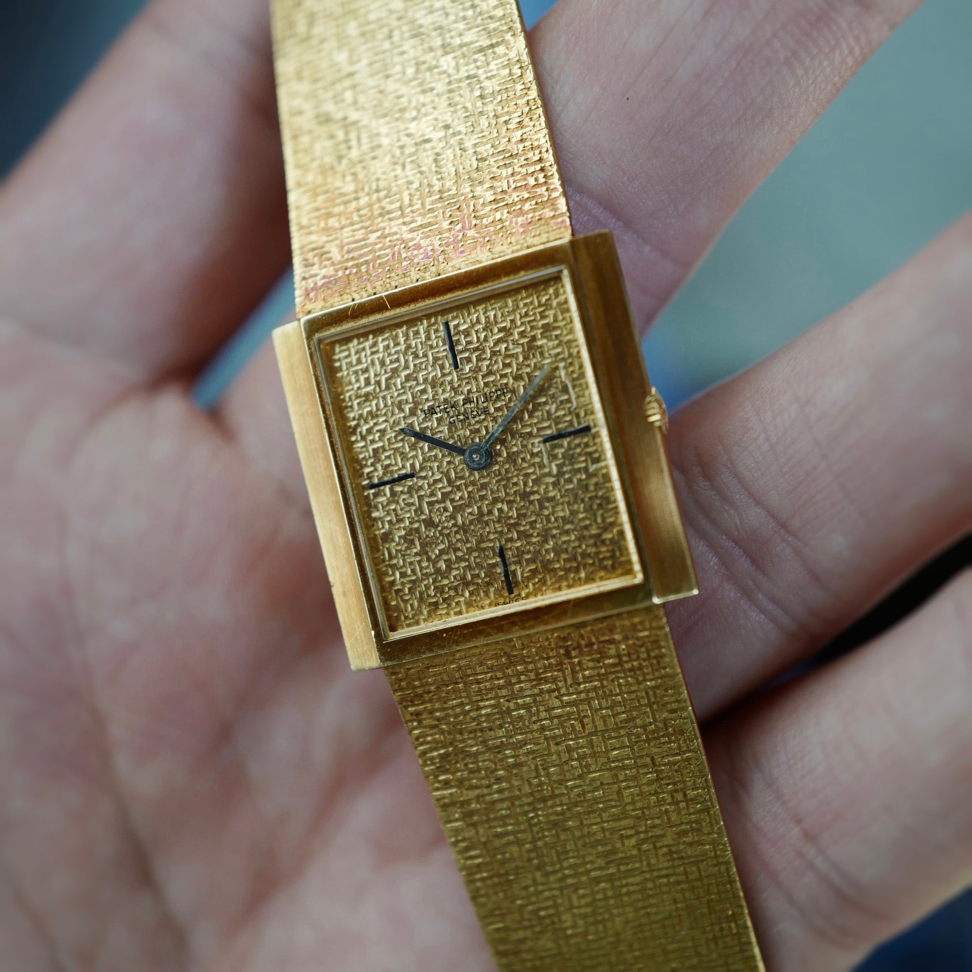 Patek Philippe Yellow Gold Bracelet Watch Ref. 3491