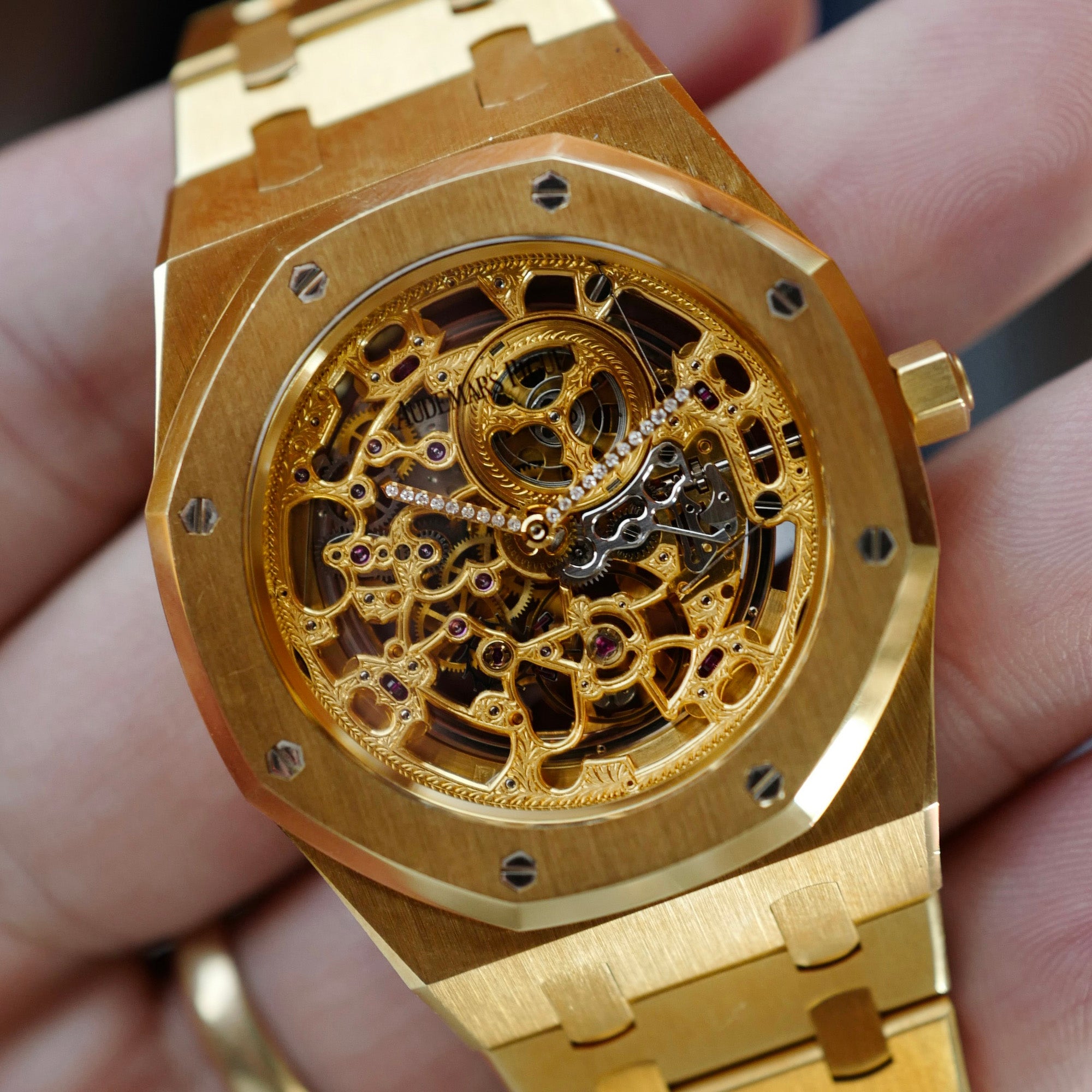 Audemars Piguet Yellow Gold Royal Oak Skeleton 14789