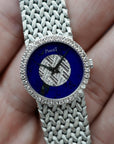 Piaget White Gold Lapis Watch Diamond Ref. 9706